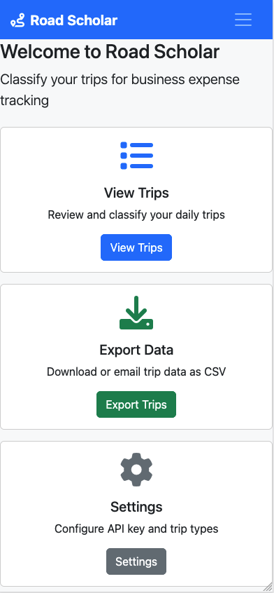 Road Scholar mobile screenshot